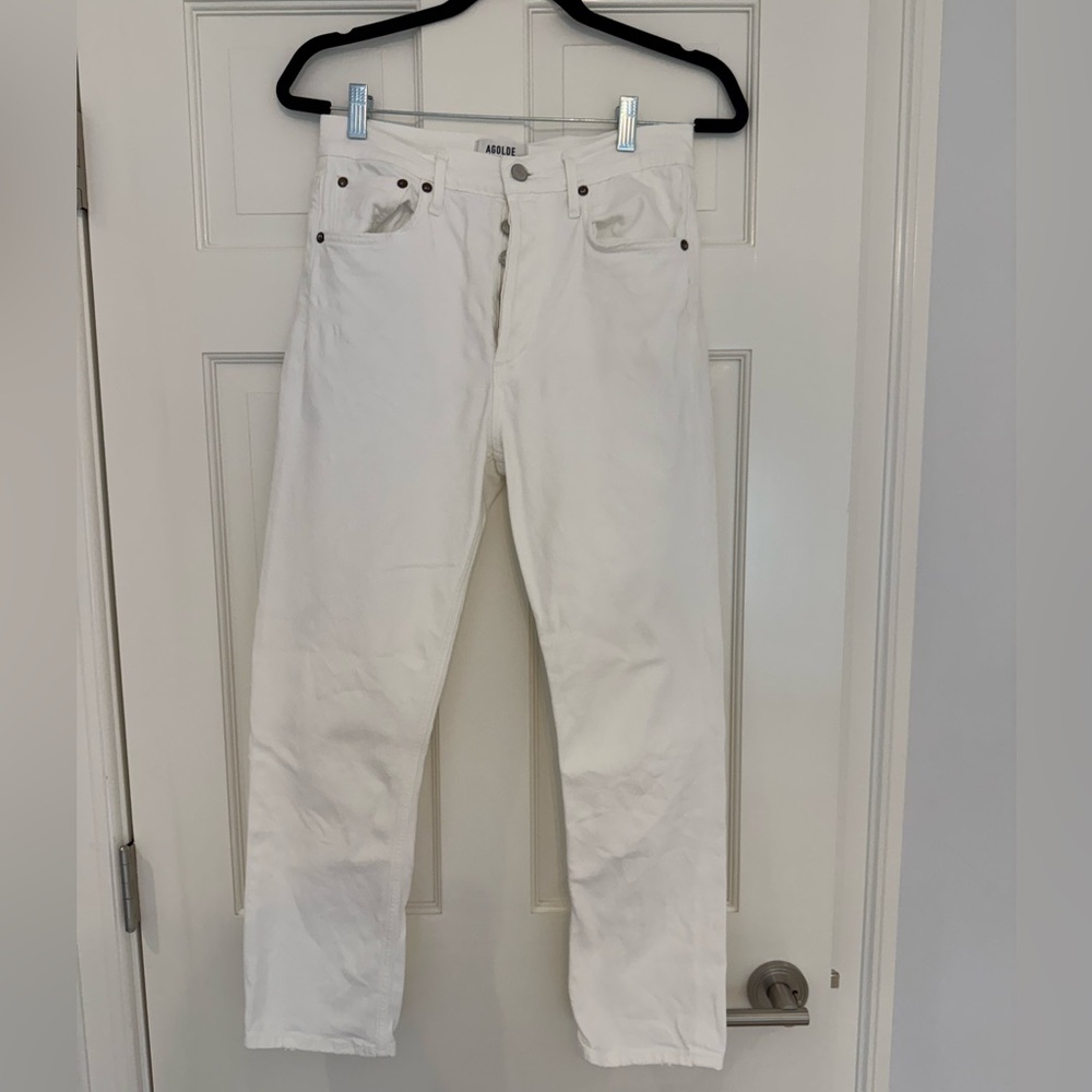 Agolde Riley White Jeans